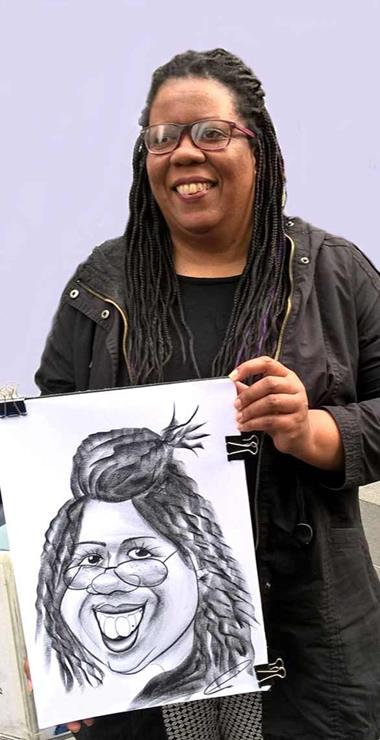 Black lady caricature