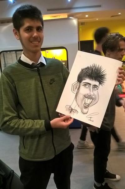 Student caricaturist