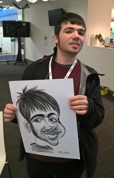 caricaturist teenager picture